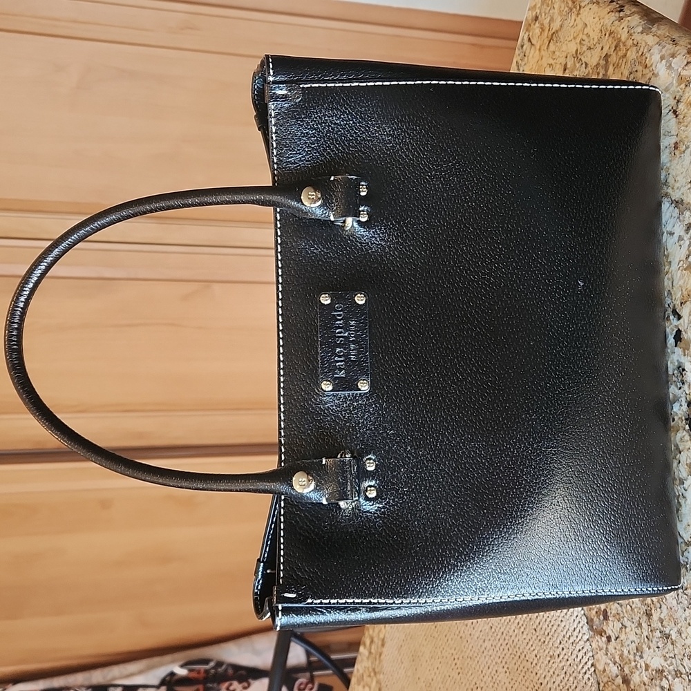 Kate Spade Black pebble leather tote